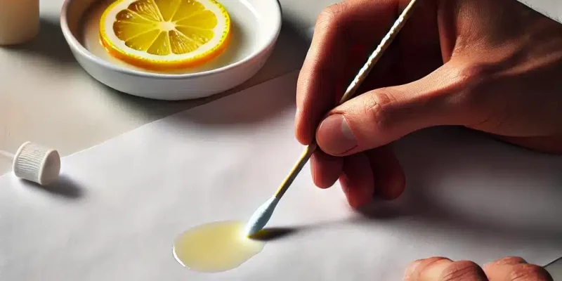 lemon juice invisible ink experiment